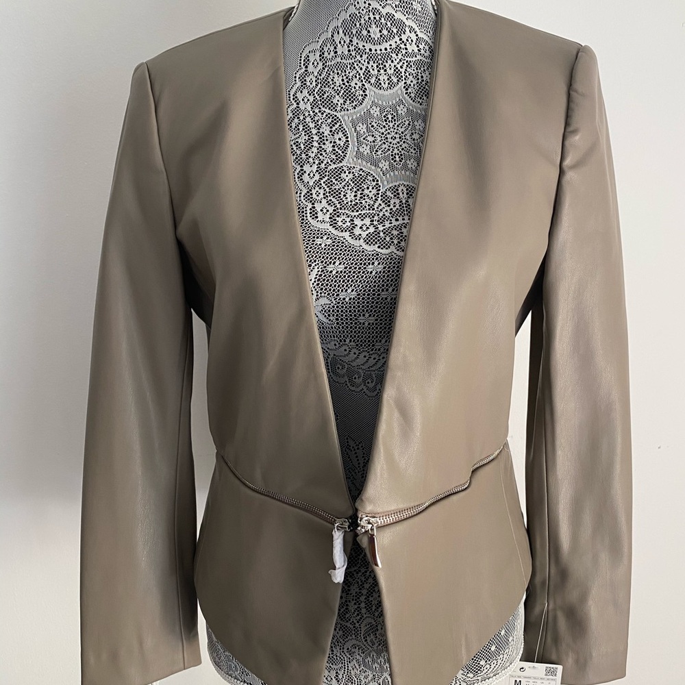 Zara leather style jacket